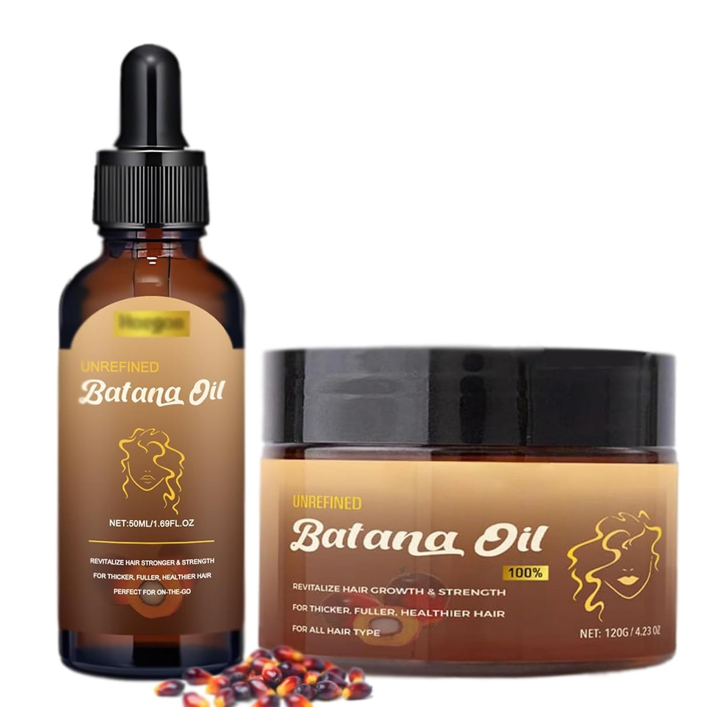 Botana Oil Hair Growth - 100% Pure Natural Hair Mask | Nourishes & Prevents Hair Loss (2-Pack)