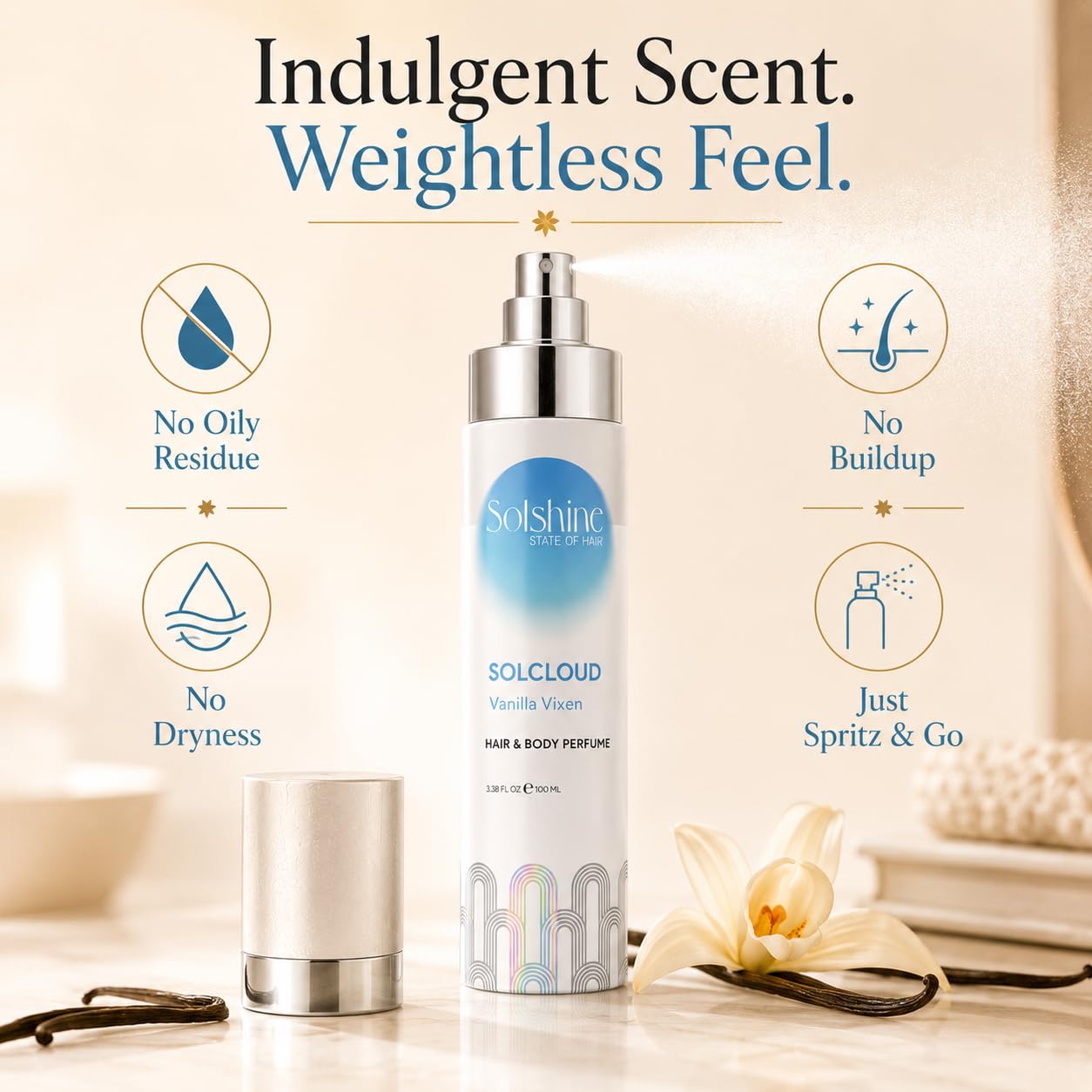 Solcloud Vanilla Vixen Hair & Body Perfume