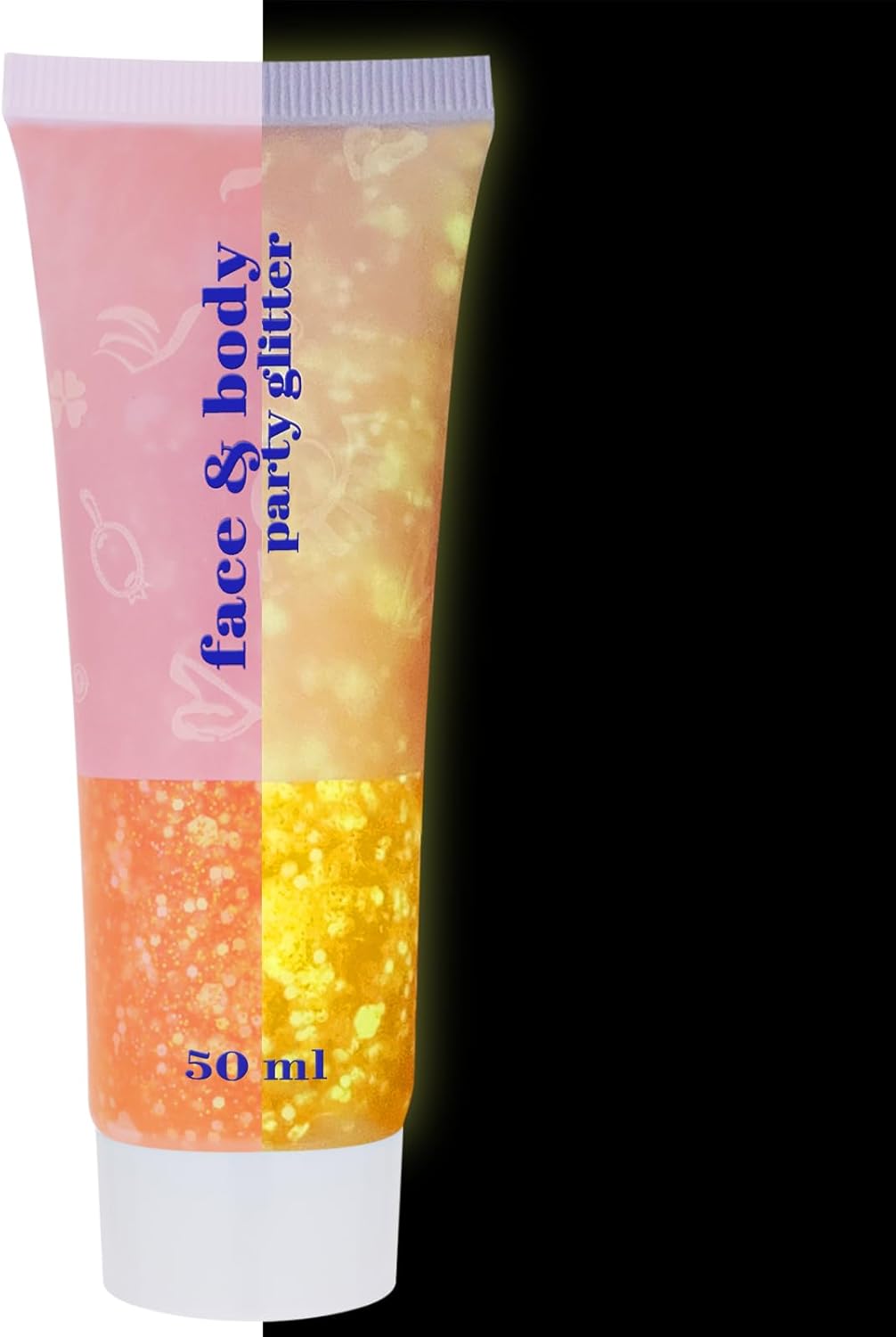 Red White and Blue Hair Glitter - Self-Adhesive Waterproof Face Glitter for 4th of July | Firework Ribbon Sequins