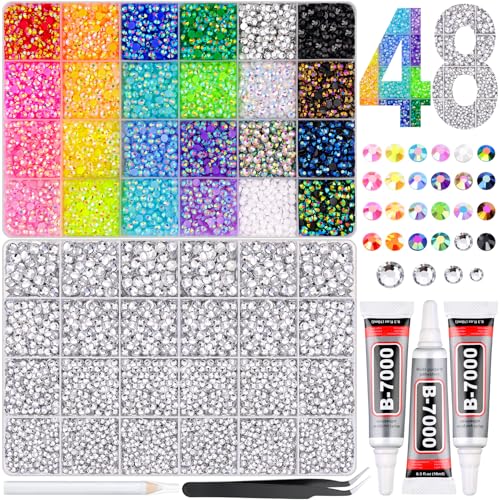 19,000pc Resin Rhinestone Bedazzling Kit with B7000 Glue and Applicators