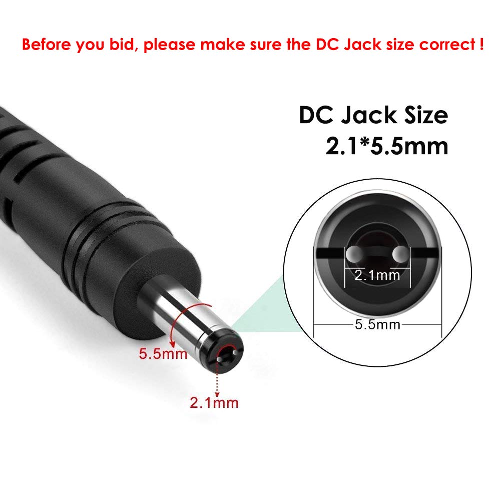 8.4V Charger, iCreatin 1A Power Adapter Li-ion Battery Charger Cord with LED Indicator 2.1x5.5mm Interface Suitable for 7.2V 7.4V 8.4V 2-String Lithium Battery Pack
