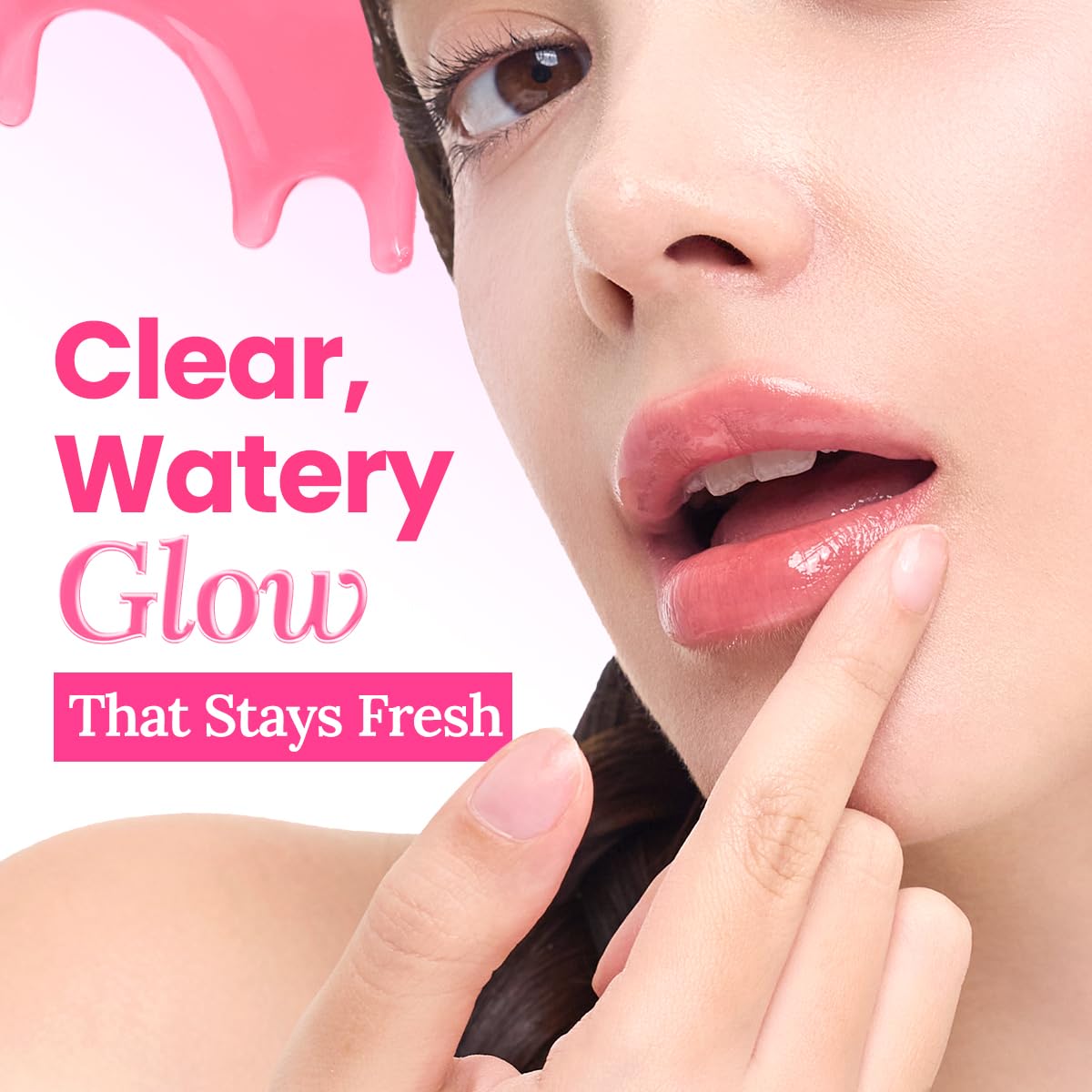 Peripera Mood Glowy Tint - Buildable K-Beauty Lip Tint for Sensitive Lips | Lightweight, Non-Sticky, 01 Tiny Strawberry