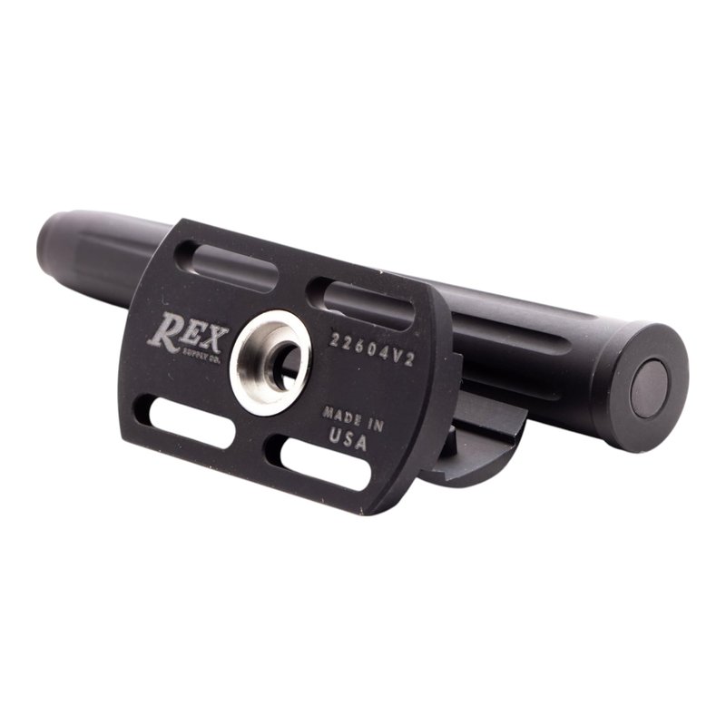 Rex Supply Co. Page Three Piece Double Edge Safety Razor – Jet Black Aluminum Finish, Lightweight CNC-Milled Razor for Men, Travel-Friendly Shaving Tool Compatible with All DE Blades