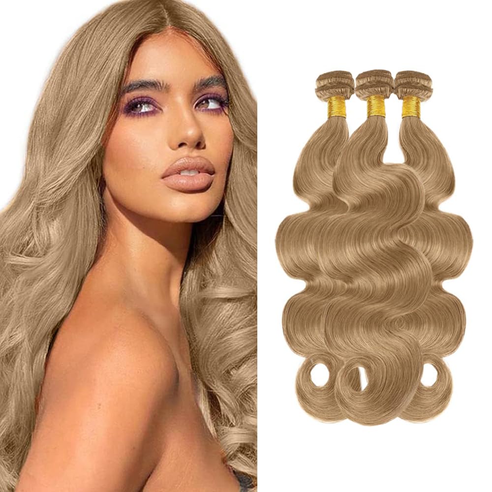 Ash Blonde Bundles Human Hair Ash Blonde Bundles Body Wave Color #22 Bundle Wet And Wavy Bundle 150g 14 16 18 Inch