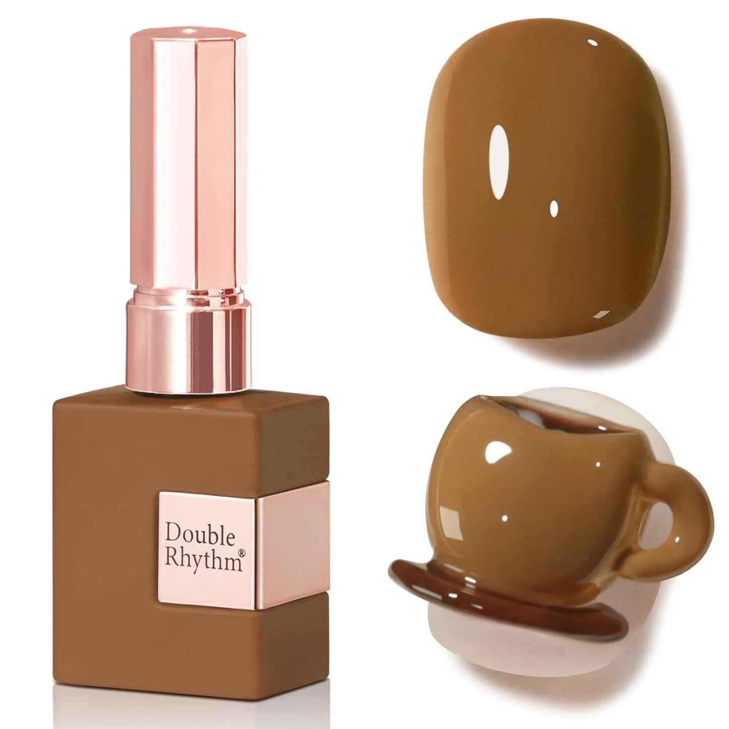 Gel Nail Polish - Translucent Light Milky Pastel for DIY Manicure | 0.5 Oz Rose Pink