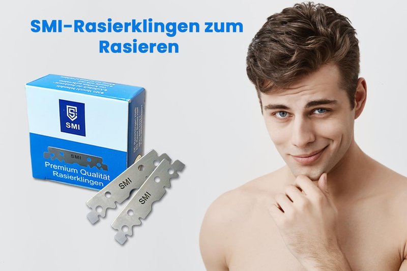 SMI Razor Blades Professional for Men Replaceable Blades 200 Pcs Half Blade / 2 Pack