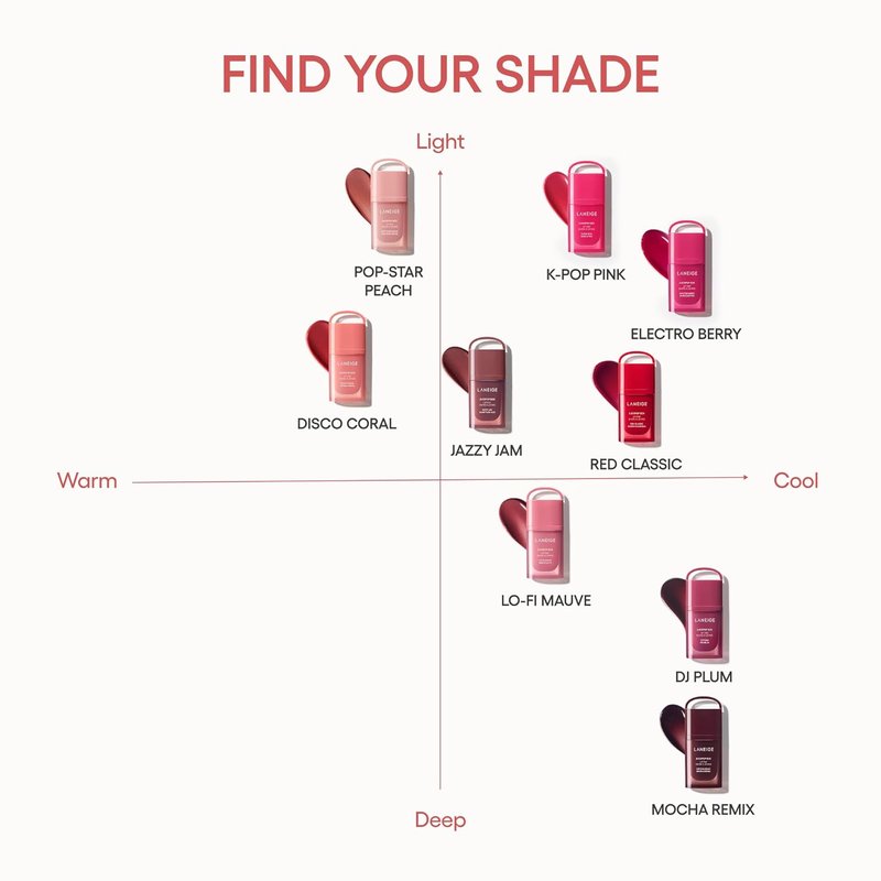 LANEIGE JuicePop Box Lip Tint - Long-Lasting Hydrating Color | Buildable Juicy Shine & Comfort