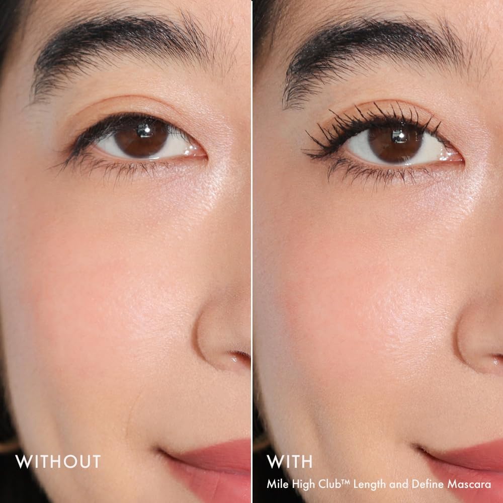 Mile High Club Black Mascara - Lengthening & Defining Formula for Full, Fanned Out Lashes | Smudge-Proof, 0.31 fl oz