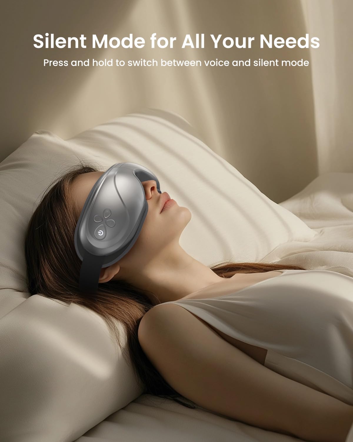 RENPHO Eye Massager with Heat and Cooling, Fathers Day Dad Gifts for Husband Men, Heated Eye Mask for Improve Sleep and Relaxation - Eyeris 2
