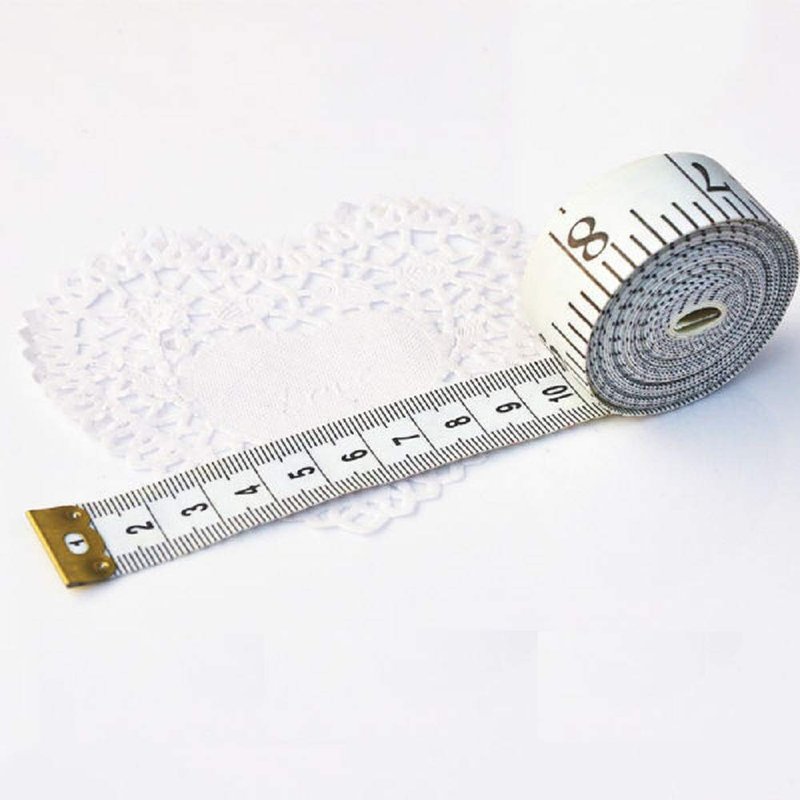 Soft Tape Measure - Double Scale Flexible Vinyl Ruler for Body Measurements | 60-Inch White