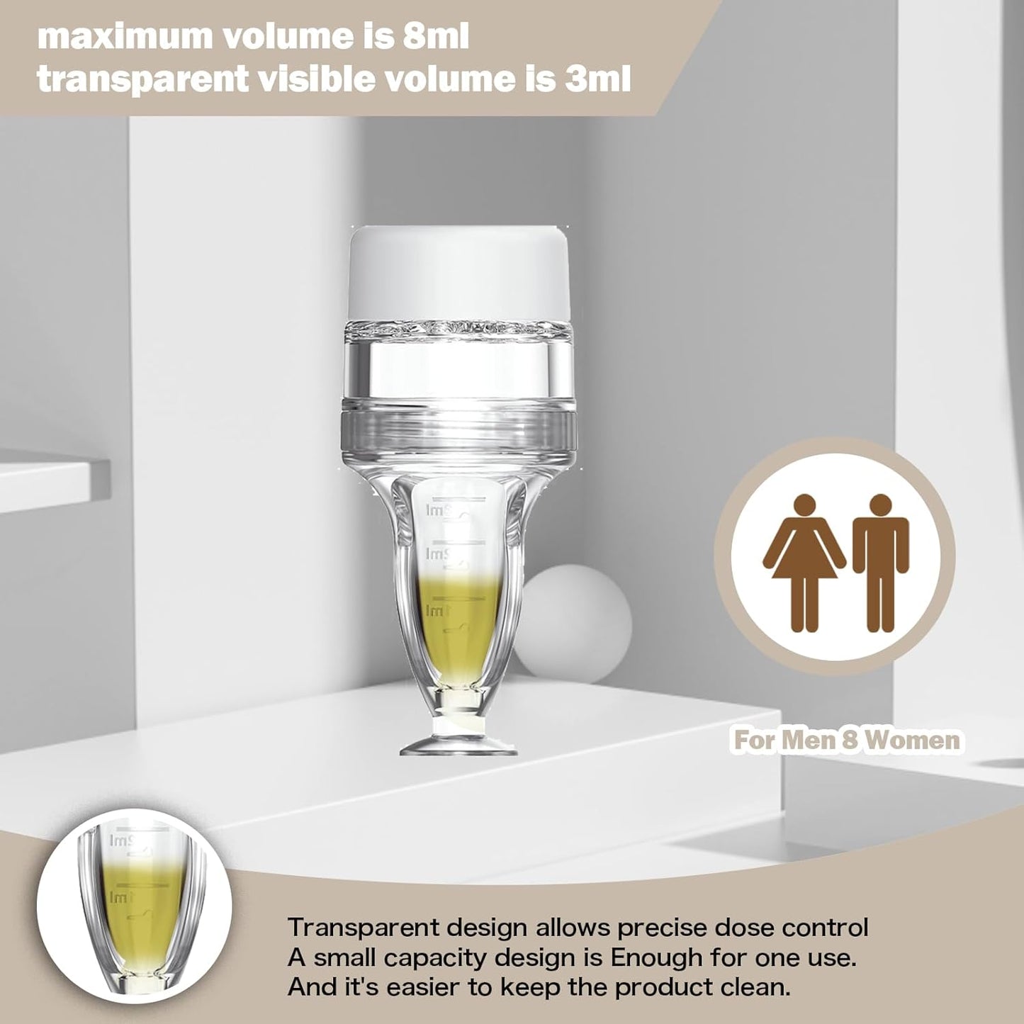 Minoxidil Scalp Applicator Comb - Hair Growth Oil Massager for Follicle Care | Transparent