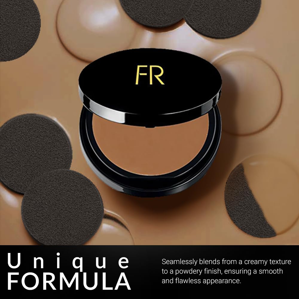Cream To Powder Foundation - Full Coverage for Deeper Skin Tones | Long Lasting Matte Finish, 0.30 oz