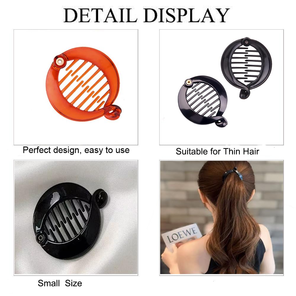 Banana Clip Banana Hair Clips for Women Banana Combs Grip Comb Clincher Combs Fishtail Fish Hair Clips for Thin Hair Fish Shape Ponytail Holder Small Size