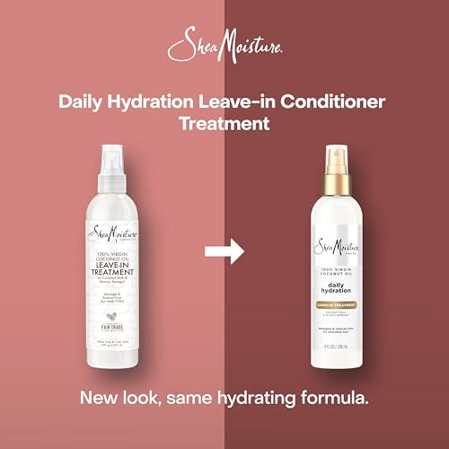 SheaMoisture 100% Virgin Coconut Oil Leave-In Conditioner, 8 oz (Pack of 2)