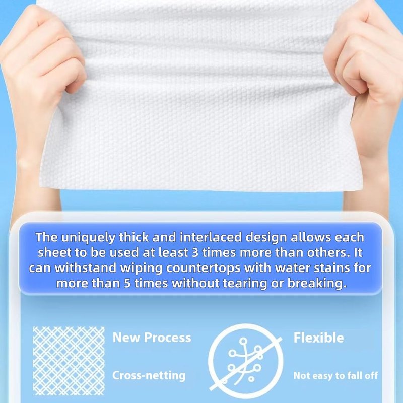 Thick & Soft Disposable Face Towels | 100% Cotton Facial Cloths - Extra Thick for Makeup Removal (150 Pieces)