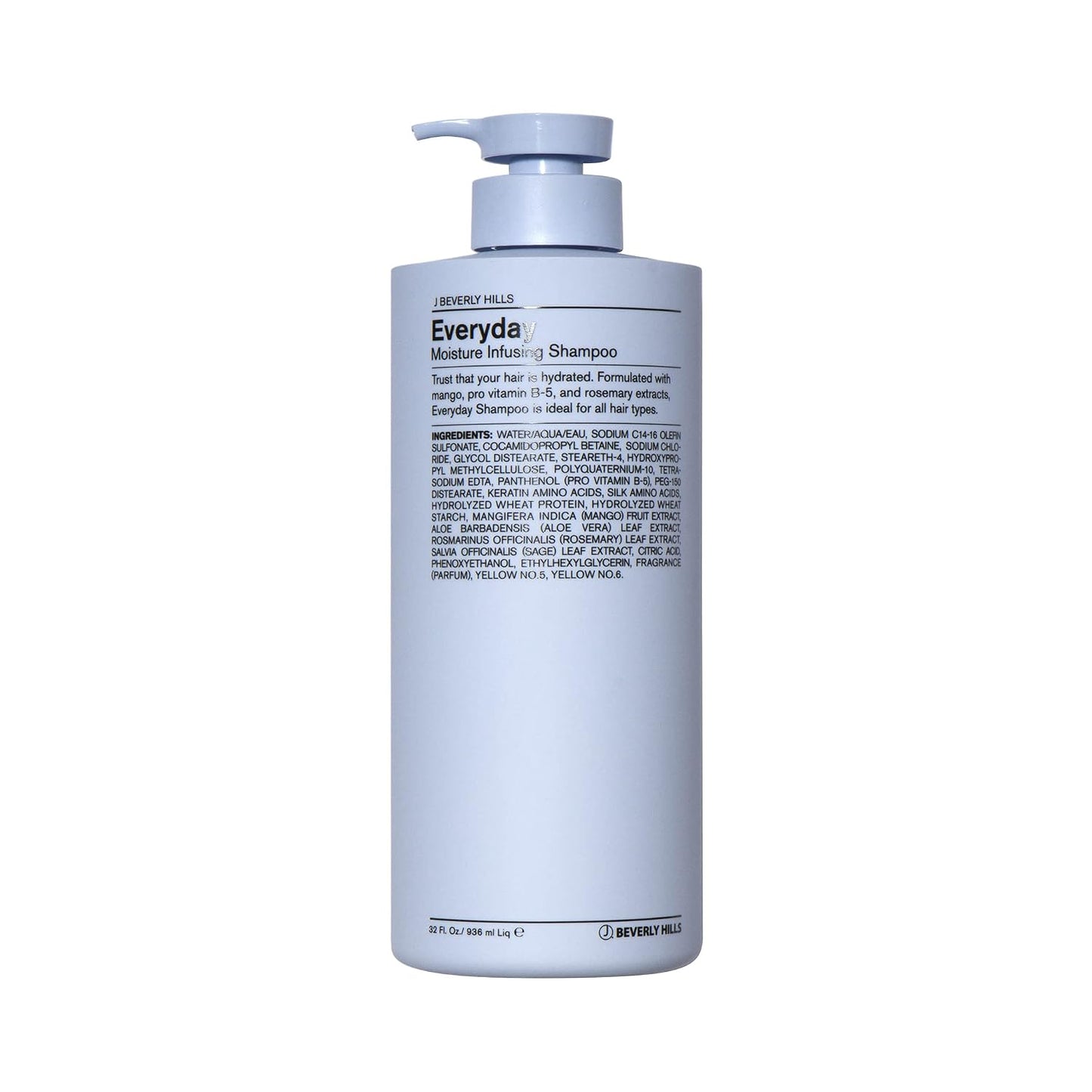 J Beverly Hills Blue Everyday Moisturizing Shampoo - Eucalyptus Oil for Hair Growth | 3 Oz & 12 Oz Options