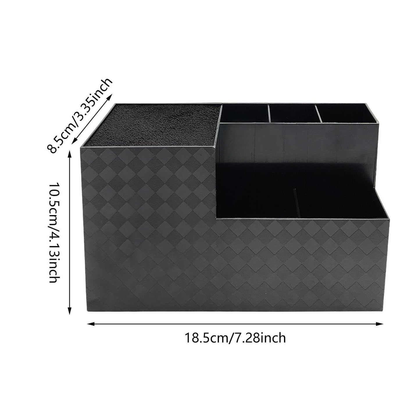 LeeQinersw Haircut Tool Holder Hairdressing Tool Storage Box Salon Shear Organizer Hair Stylist Holder with Thickened Hygienic Sponge And Non Slip Base Suitable, black
