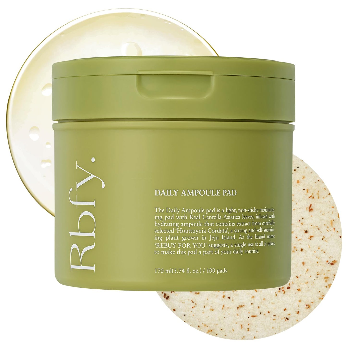 Centella Ampoule Toner Pads - Quick Calming & Hydrating | 60 Soothing Pads for Sensitive Skin