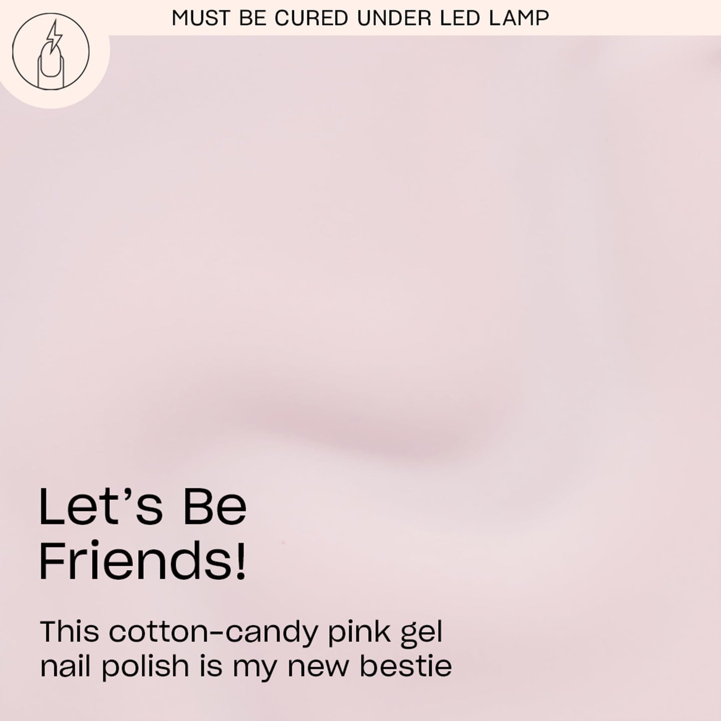OPI GelColor Let's Be Friends! | Opaque Soft Cool Pink Crème LED Cure Gel Nail Polish | Salon-Quality Shine, Long-Lasting Wear | Vegan & HEMA Free | 0.5 Fl Oz
