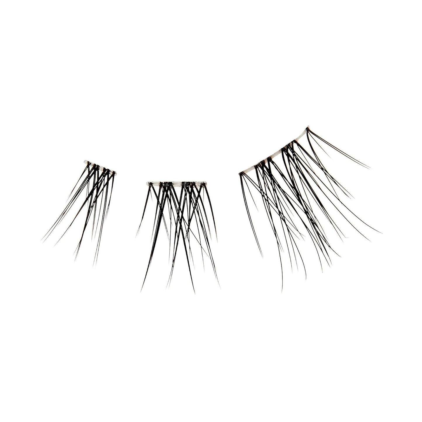 Falscara Lash Extension Kit - Delicate Fluffy Individual Lash Clusters | 18 Stackable, Light Volume, 8mm-12mm Length