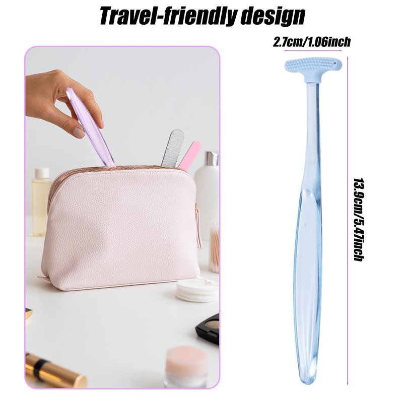 4pcs Eyelid Brushes, Silicone Plastic Ultra Soft Eyelid Margin Cleansing Brushes Practical Cleansing Tool Accessories for Gently Cleaning Oil and Dirt (2 Colors)