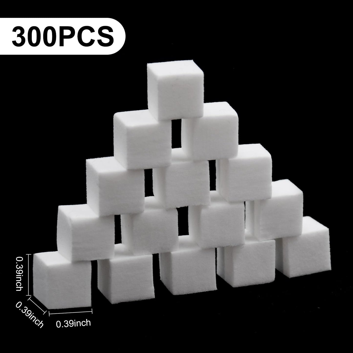 300PCS Mini Nail Sponges for Ombre Square Nail Art Sponge Ombre Nail Brush Nail Accessories for Color Gradient Nail Design