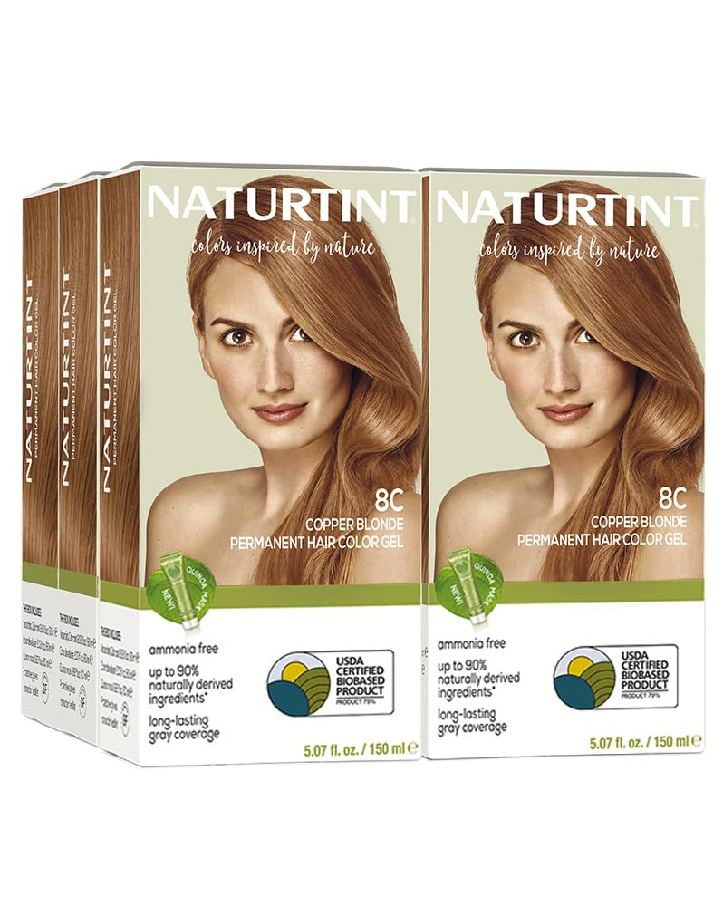 Naturtint 7N Hazelnut Blonde Permanent Hair Color | Ammonia-Free, Vegan, 100% Gray Coverage, Long-Lasting Results