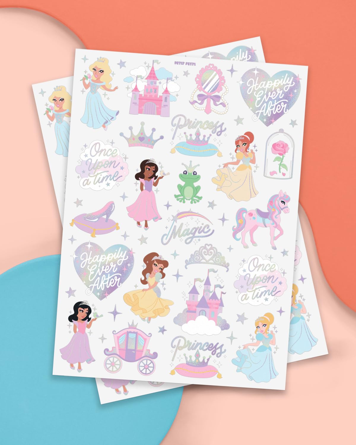 xo, Fetti Princess Party Temporary Tattoos - 46 Styles | Unircorn Birthday Decorations, Fairy Tale Party Supplies, Magic Theme Favor, Cute Accessory