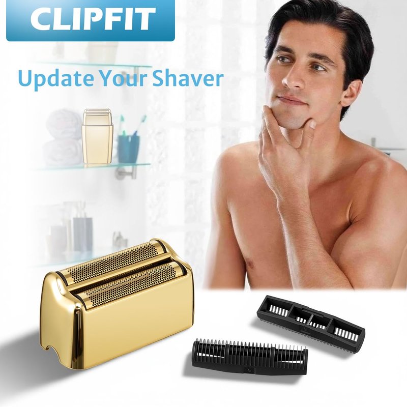 FXFS2 Foil Shaver Replacement Foil Compatible with Babyliss Foil Shaver FXFS2, Gold Color, 1Pack