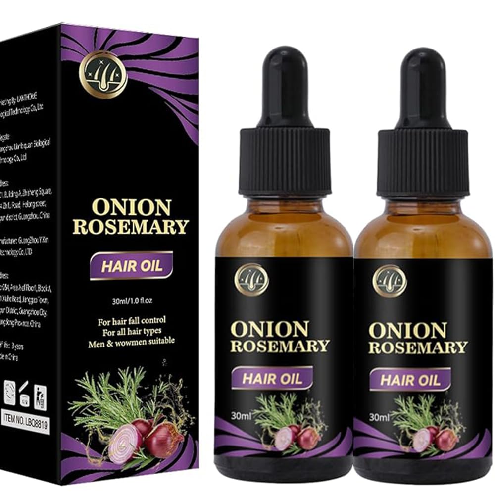 Onion Hair Growth Spray - Organic Rosemary Water for Hair Loss Control | 2PCS