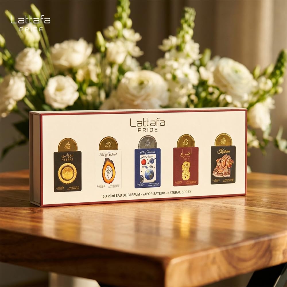 Lattafa Giftset Collection Eau De Parfum | Musk, Amber & Woody Fruity Scents - Long-Lasting Fragrance Set