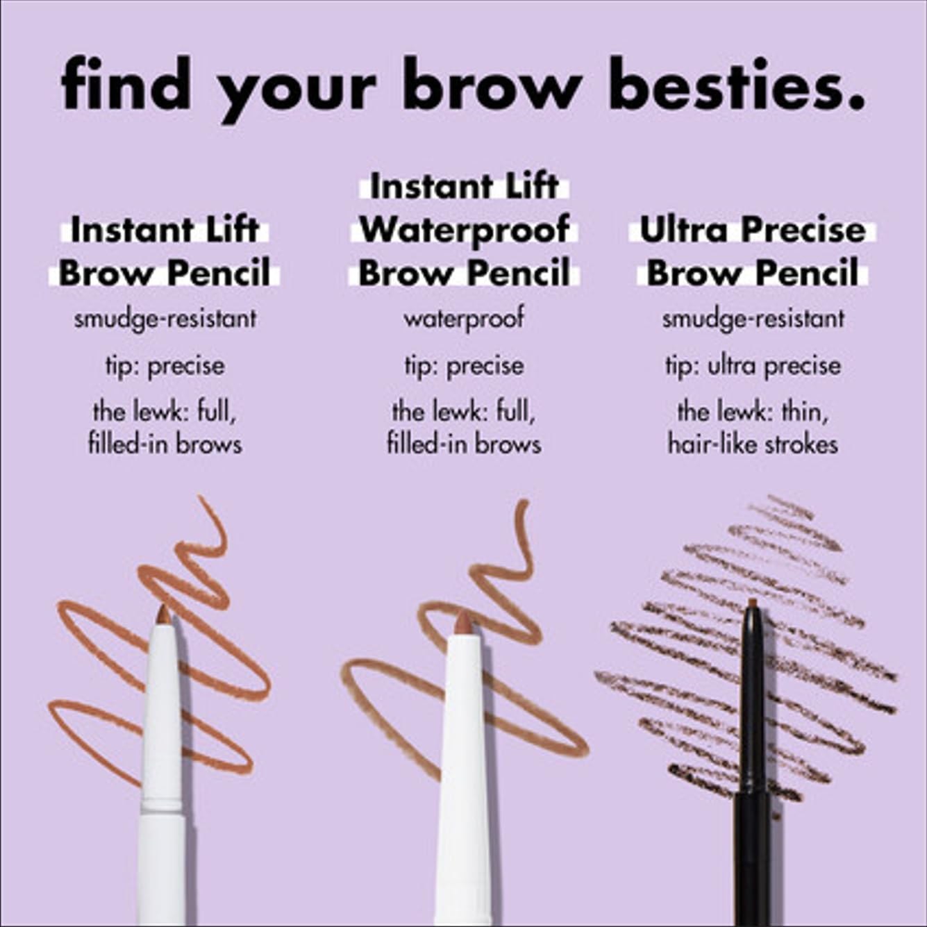 e.l.f. Instant Lift Brow Pencil - Dual-Sided Fine Tip for Precise Shaping & Defining | Auburn, 0.006 Oz