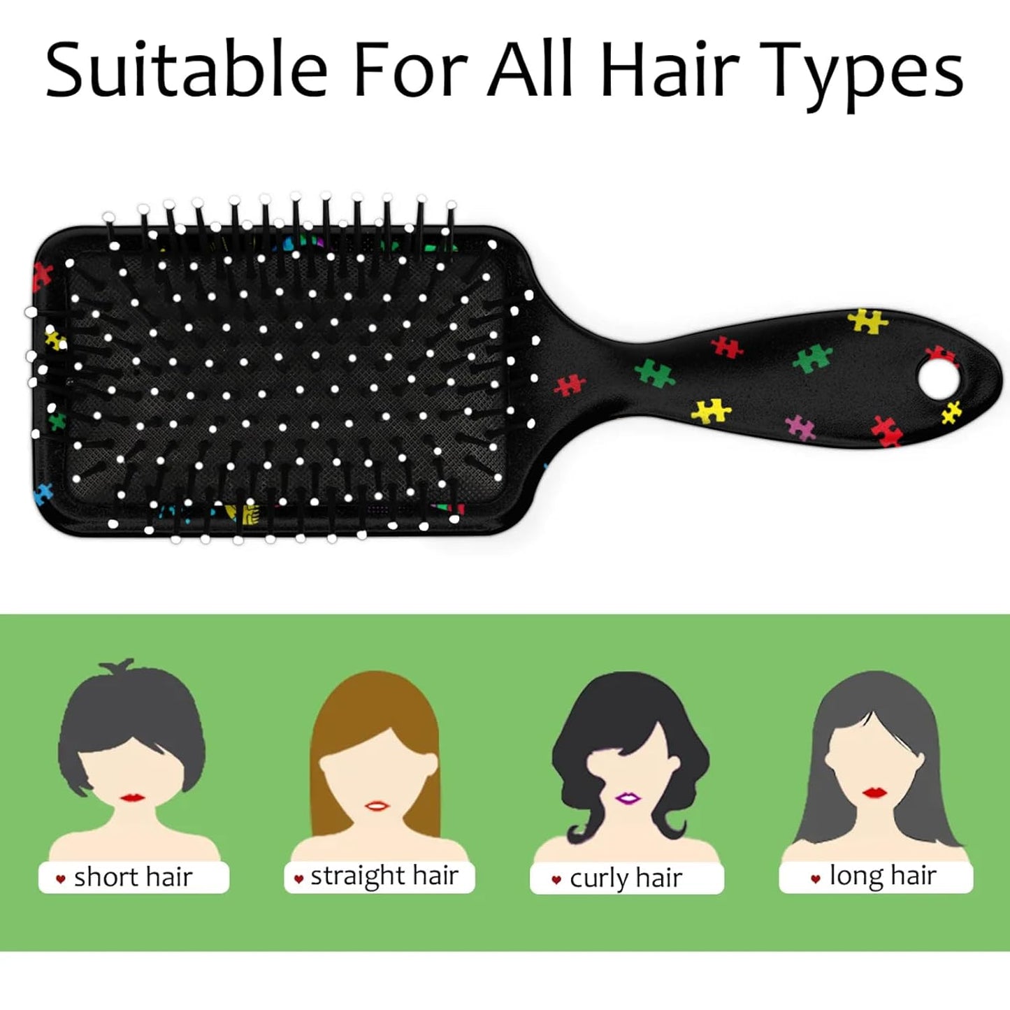 Kids Detangler Hair Brush - Pain-Free Comb for Wet & Dry Hair | Dinosaur Design for Boys & Girls
