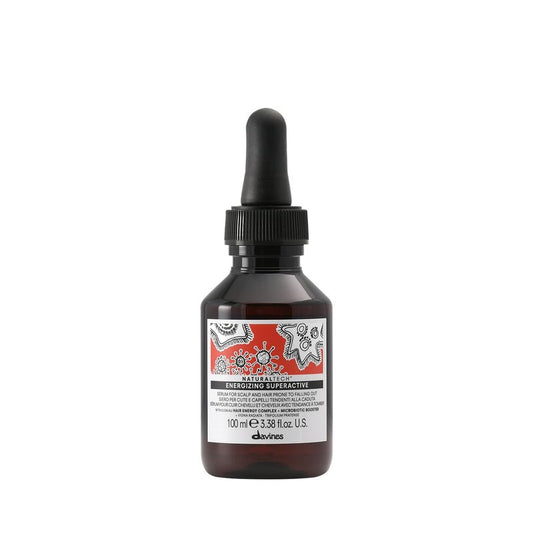 Davines Naturaltech Energizing Superactive Anytime, Stimulating & Fortifying for Thinning Hair & Hair Loss - With Caffeine Phytoceuticals - Thickening Serum, Travel Size, 3.38 Fl Oz
