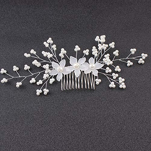 30-Piece Bridal Hair Accessory Set: Silver Combs & Floral U-Shaped Pins
