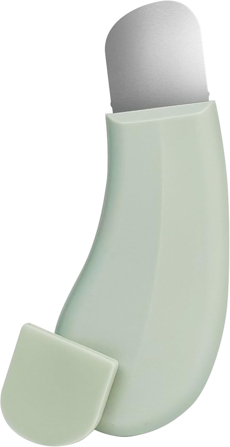 Blackhead Remover Tools - Stainless Steel Face Spatula for Deep Skin Cleansing | Green Color