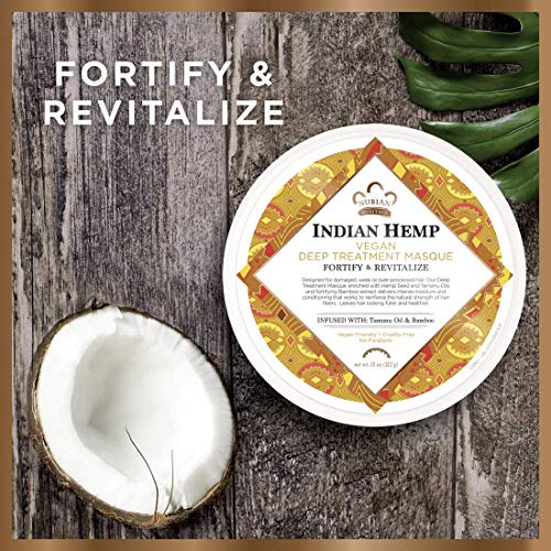 Nubian Heritage Indian Hemp Deep Treatment Hair Masque, 11 oz