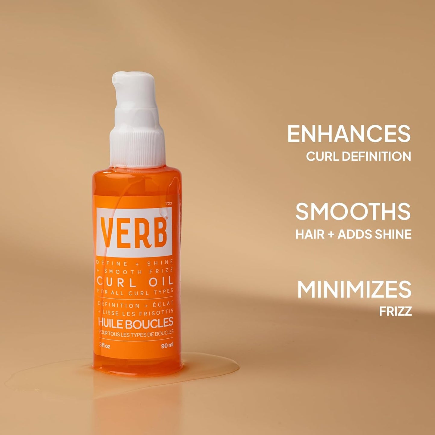 Curl Oil for All Curl Types - Define, Shine & Smooth Frizz - Silicone Free, No Parabens | 1 ml Sample