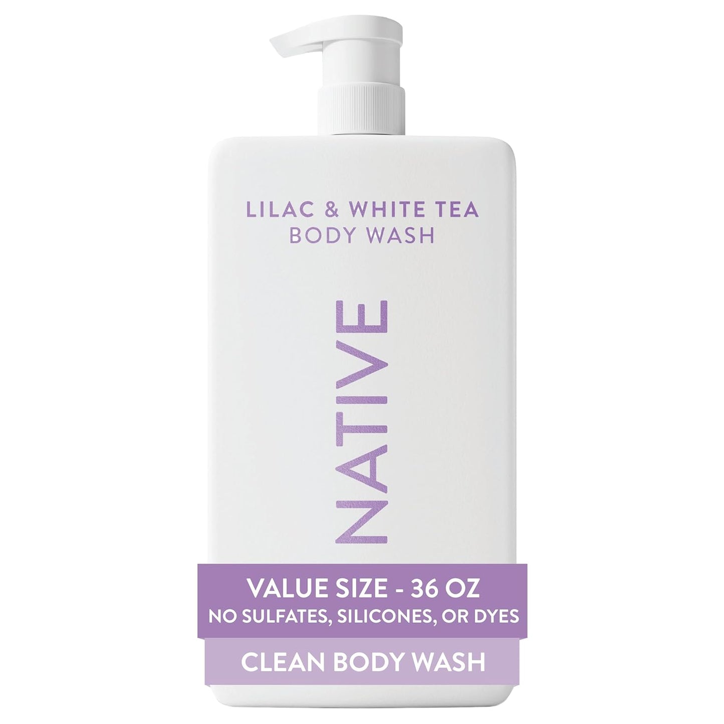 Native Body Wash - Eucalyptus & Mint, Sulfate-Free Formula | 36 oz Pump Bottle for Men & Women