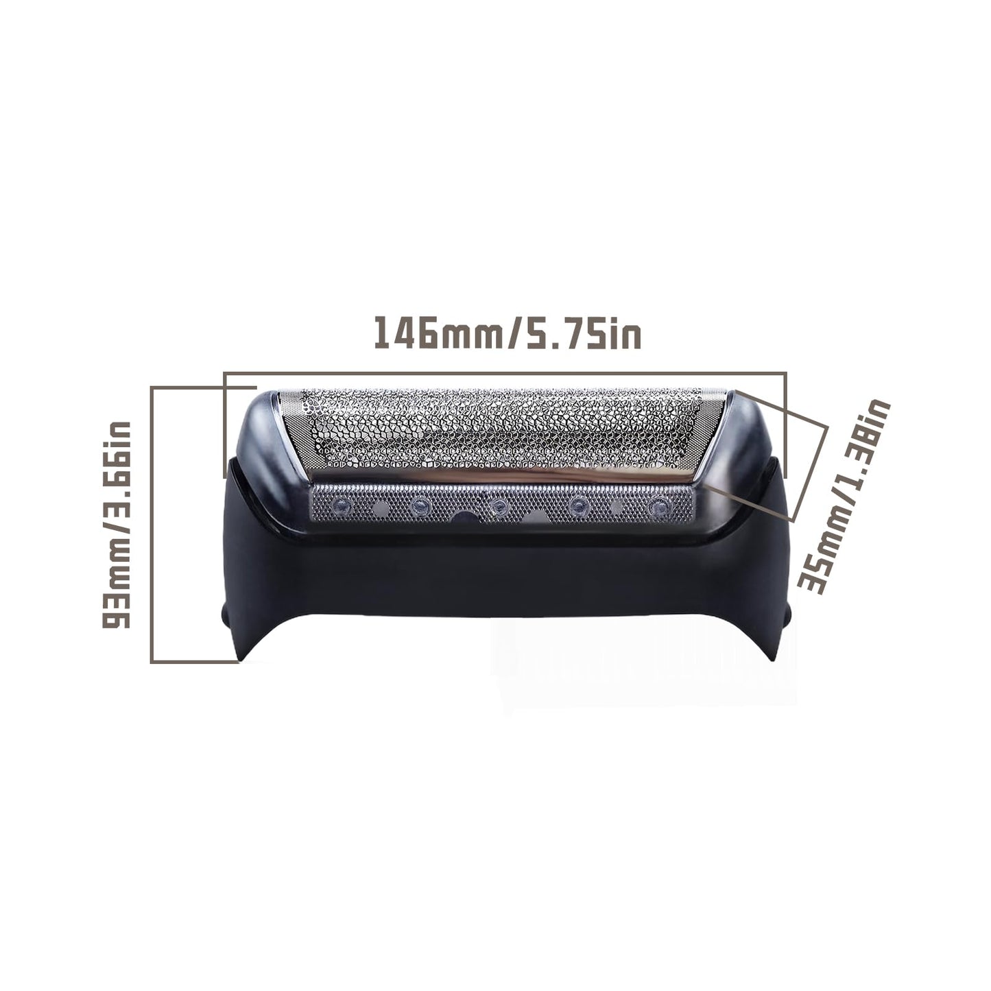 Series 1 10B Foil & Cutter Replacement Head, Razor Replacement Foil & Cutter Cassette with Bra-un Cruzer, 10B/20B 1000/2000 Series, Shaver Head Set Compatible with 190 1735 1775 5728 5729 170S