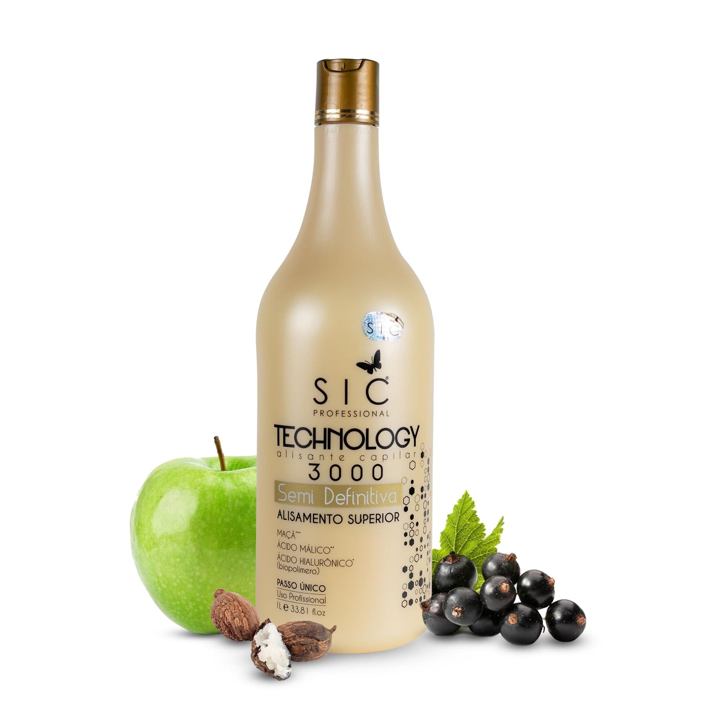 SIC Technology 3000 Brazilian Keratin Treatment (33.8 Fl Oz) - Smoothing Keratin Hair Treatment - Professional Brazilian Complex Blowout Straightening For Silky Smooth & Frizz Free Hair