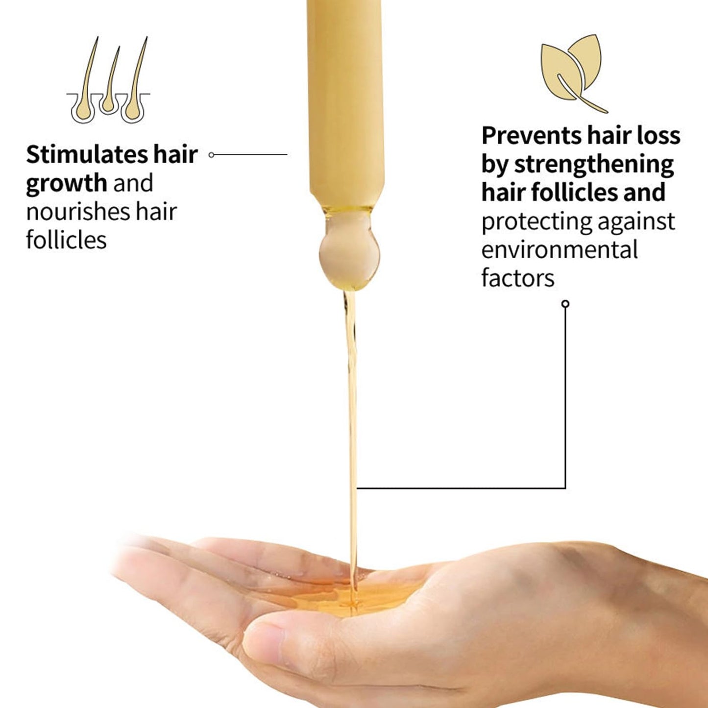 Vegan Natural Hair Growth Oil, 2 PCS Rosemary Oil for Hair Growth Organic, Hair for Dry Damaged Hair and Growth