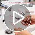 3 Pack Eyebrow Scissors with Comb Set for Women & Men - Stainless Steel Trimmers & Razor