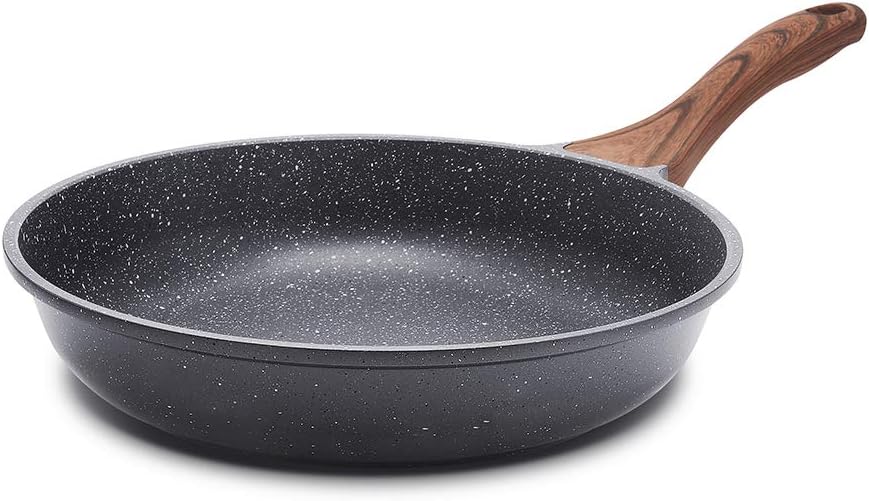 SENSARTE Nonstick Frying Pan - Swiss Granite Coating Omelette Skillet | PFOA Free, 9.5 Inch