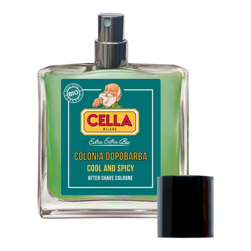 Cella Milano Aftershave Spray Cologne Cool Spicy – Refreshing Italian Aftershave with Menthol & Allantoin – Invigorating Scent, Soothes Razor Burn, Alcohol-Based Splash for Men – 100ml