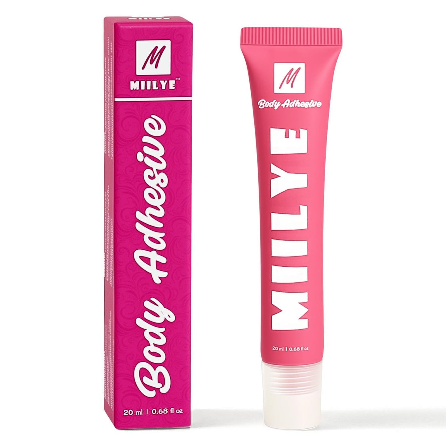 Body Adhesive Glue for Clothes 20ml, Sweat Proof, Water Wash Off Skin Adhesive, Fabric-Safe Liquid Fashion Glue Tape for Dancers, Women Bras, Wigs, Stockings