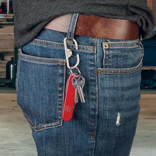Nite Ize B-Series Heavy Duty Dual Carabiner - Stainless Steel, 150lb Load Limit