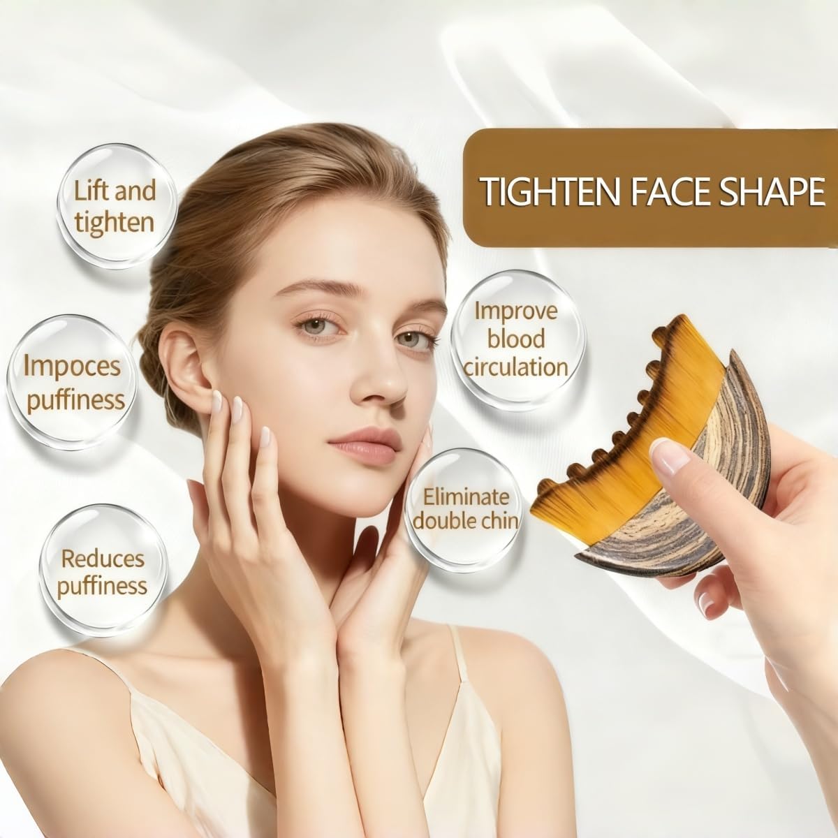 Lymphatic Contour Face Brush Set - Ergonomic Dry Brushing Massager for Jawline Sculpting | 2pcs