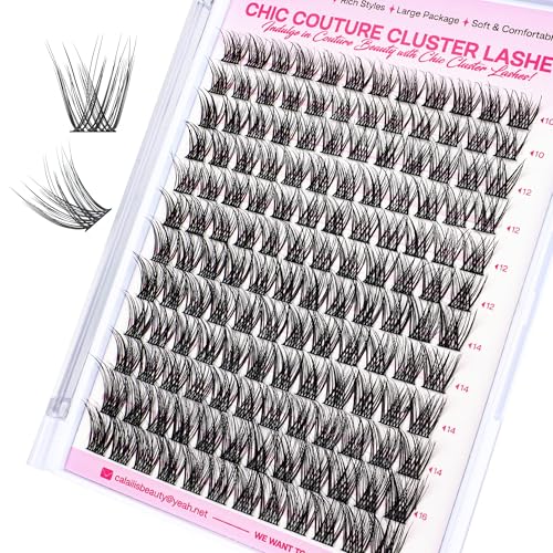 PopUp 144 Pcs D Curl Lash Clusters Eyelash Extensions Natural Wispy Reusable
