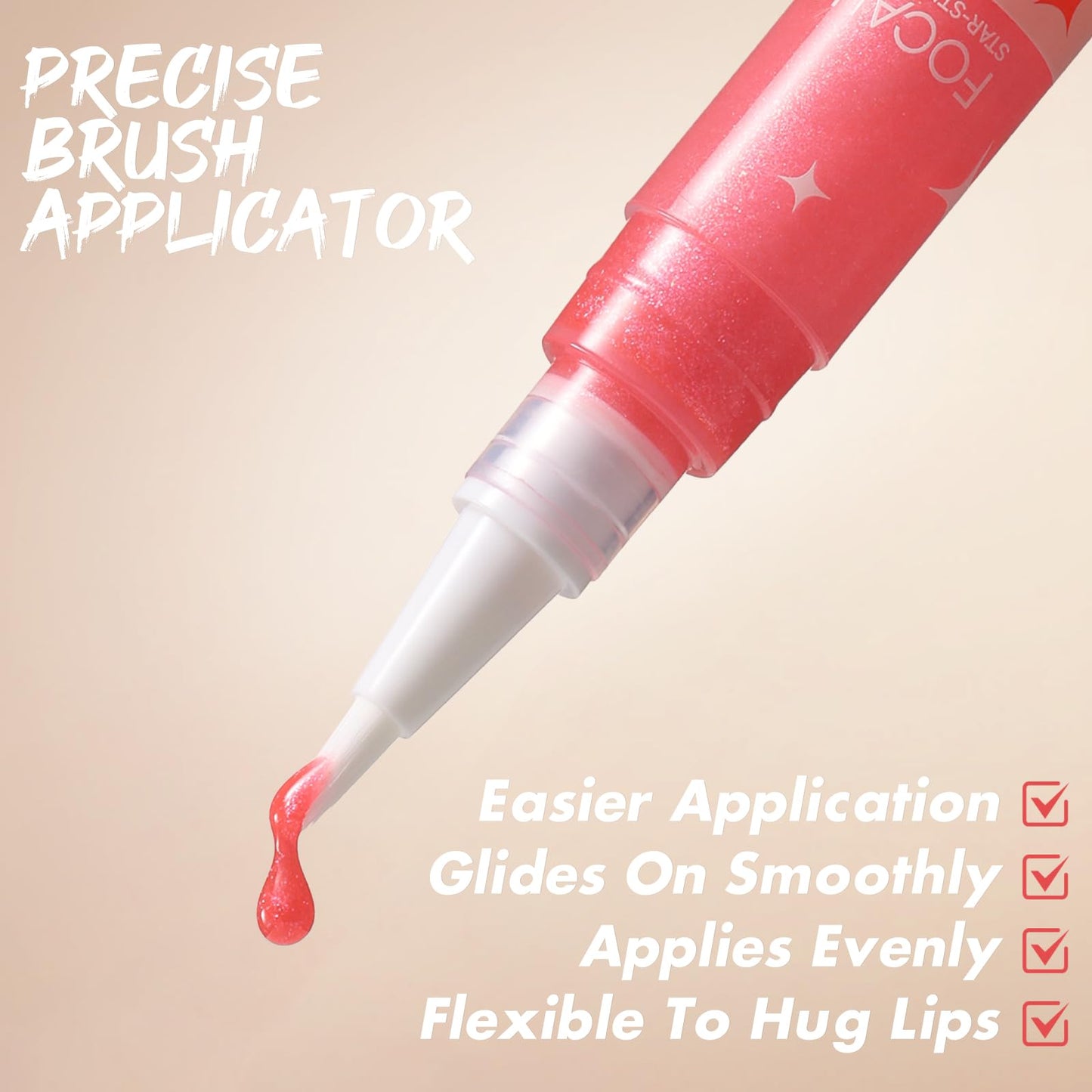FOCALLURE Glitter Lip Gloss,High Shine Shimmer Lipstick,Long Lasting Plumping Lipgloss,Hydrating,Moisturizing,Non-Sticky and Lightweight Formula for Lip Color